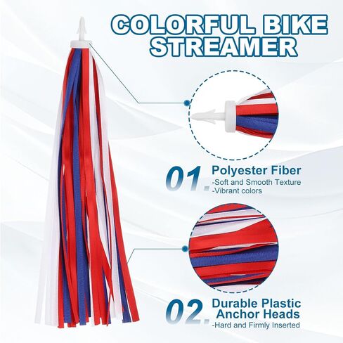 MECCANIXITY Bike Streamers Colorful Bike Tassels Scooter Handlebar Streamers Bicycle Tassel Ribbon in Saudi Arabia