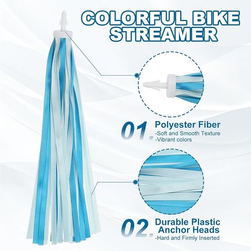 MECCANIXITY Bike Streamers Colorful Bike Tassels Scooter Handlebar Streamers Bicycle Tassel Ribbon in Saudi Arabia