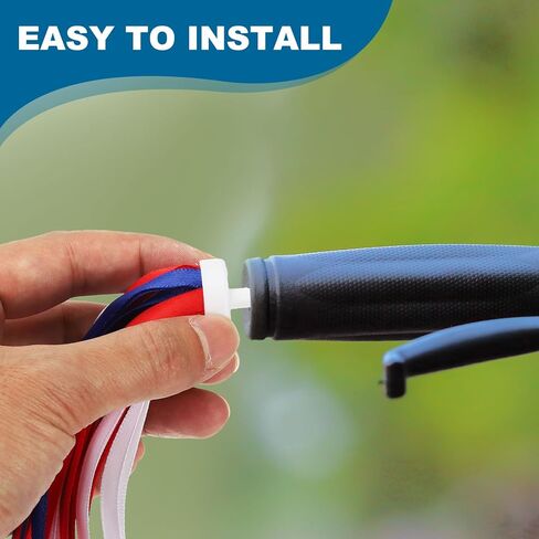 MECCANIXITY Bike Streamers Colorful Bike Tassels Scooter Handlebar Streamers Bicycle Tassel Ribbon in Saudi Arabia