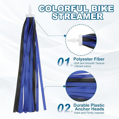 MECCANIXITY Bike Streamers Colorful Bike Tassels Scooter Handlebar Streamers Bicycle Tassel Ribbon in Saudi Arabia