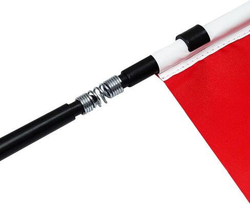 Poland BIKE Flag 5'' x 8'' - Polish BICYCLE Flag 21 x 14 cm - Black plastic stick and base - AZ FLAG in Saudi Arabia