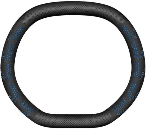 Carbon Fiber Steering Wheel Cover Car Carbon fiber pattern Suede Leather Steering Wheel Cover Fit For Ford EV 2024 2025 Steering Wheel interior accessories Protector Universal Fit(Leather Orange C) in Saudi Arabia