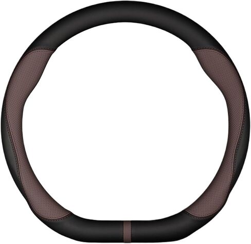 Carbon Fiber Steering Wheel Cover Fit for Benz A B C E S V R-Class C43 CLA GLA GLB GLC GLK SLK SL Vito Leather Steering Wheel Cover Protector Universal Fit(02) in Saudi Arabia
