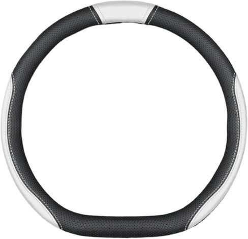 Carbon Fiber Steering Wheel Cover Fit for Chery Exeed VX LX TXL 2019-2022 Carbon Fiber Leather D Shape Car Steering Wheel Cover Protector Universal Fit(Style 1 Black) in Saudi Arabia