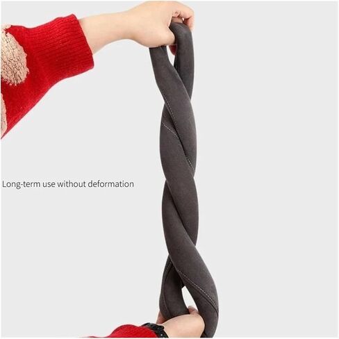 Carbon Fiber Steering Wheel Cover Orange Suede Car Steering Wheel Cover All Season Sweat Absorbing Slip Breathable Car Steering Covers Protector Universal Fit(Brown-O) in Saudi Arabia