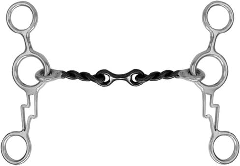 شودمان ثندربولت الصلب المقاوم للصدأ JR Cowhorse Twisted Dog Bone Snaffle بت in Saudi Arabia