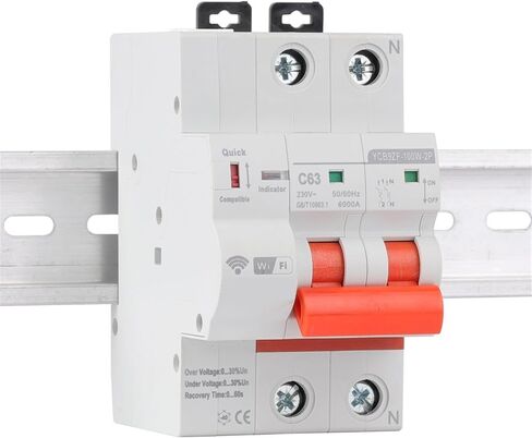 2P قاطع الدائرة الذكية WiFi حماية الدائرة القصيرة المحددة توقيت إعادة التدوير Switch Switch التحكم عن بُعد (16A) in Saudi Arabia