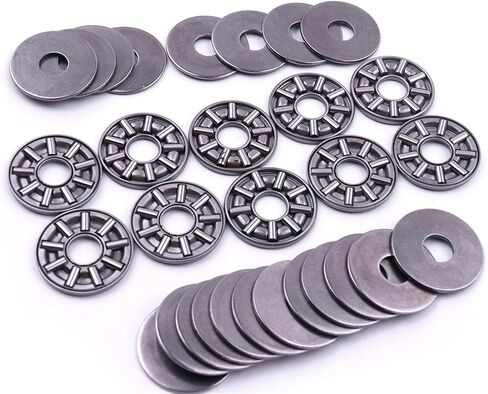 10 Sets 3-in-1 AXK0619- AXK1730+2AS Thrust Needle Flat Roller Bearings with Two Washers Thrust Bearings Thrust Ball Bearing(AXK0819 8x19mm) in Saudi Arabia