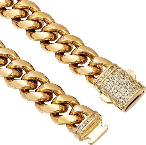 18k Gold Men's Miami Cuban Bracelet, Moissanite Bracelet, Fashionable High-end Luxury Bracelet, Holiday Gift in Saudi Arabia