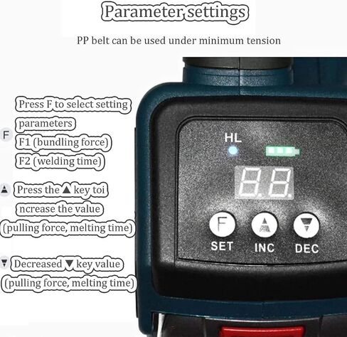 Electric Strapping Machine Welding Strapping Tool Battery Powered Charged Banding Machine for PP PET Straps Automatic Pallet Strapping Machine,1battery in Kuwait