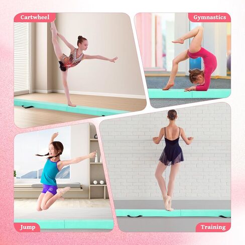 Fahkns 8ft قابلة للطي شعاع التوازن: حزمة أرضية للجمباز-معدات Gymnastics للأطفال ، قاع ناتج عن ذلك ، محمل حقيبة للمنزل in Kuwait