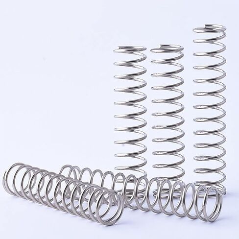 Geeyu 10PCS 0.5x5mm, Wire Diameter 0.5mm Out Diameter 5mm, 304 Stainless Steel Compression Spring, Length 10-50mm(Length 50mm) in Saudi Arabia