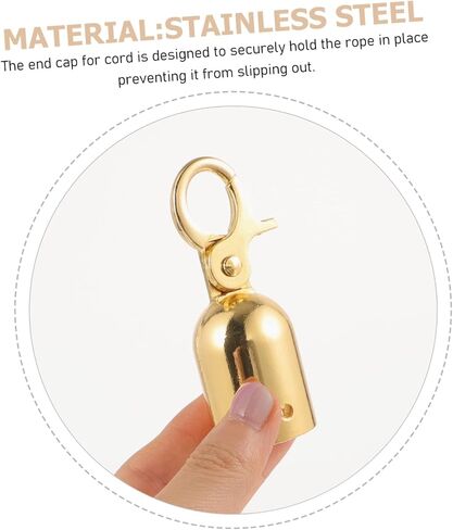 ABOOFAN Stainless Steel Rope End Stopper Hook Sturdy Cord Lock End Cap for Guardrail and Railing Applications 1-Piece Decorative Rope Accessory in Saudi Arabia
