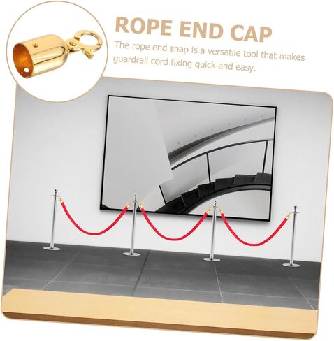 ABOOFAN Stainless Steel Rope End Stopper Hook Sturdy Cord Lock End Cap for Guardrail and Railing Applications 1-Piece Decorative Rope Accessory in Saudi Arabia