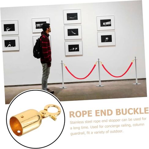 ABOOFAN Stainless Steel Rope End Stopper Hook Sturdy Cord Lock End Cap for Guardrail and Railing Applications 1-Piece Decorative Rope Accessory in Saudi Arabia