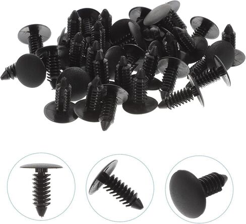 AmoSfun 100pcs نايلون سقف سقف سقف السطح 8 ملم مقاطع التجنيب دفع لاستخدام السيارات نماذج موفرة موفرة سهلة التثبيت in Saudi Arabia