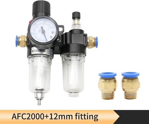 AFC2000 AFR2000 + AL2000 G1/4 air Compressor Oil and Water Separator air Filter(PC 8mm Fitting) in Saudi Arabia