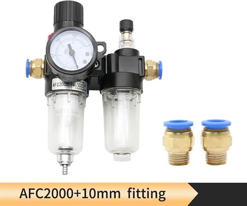 AFC2000 AFR2000 + AL2000 G1/4 air Compressor Oil and Water Separator air Filter(PC 8mm Fitting) in Saudi Arabia