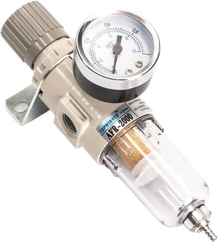 AFR-2000 1/4 '' منظم مرشح الهواء منظم ضغط زيت الزيت المقياس الزي (AFR2000 White) in Kuwait