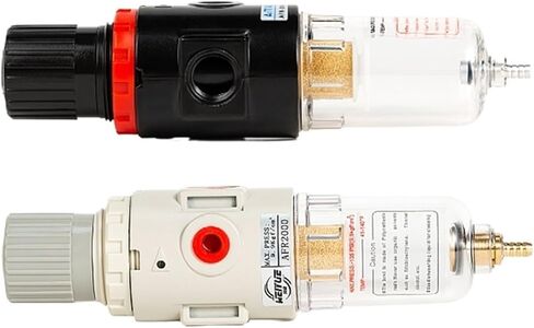 AFR-2000 1/4 '' منظم مرشح الهواء منظم ضغط زيت الزيت المقياس الزي (AFR2000 White) in Kuwait