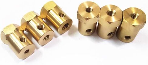 10pcs النحاس مسدس مقرن 3 مم 4 ملم 5 مم 6 مم 7 مم 8 مم محرك مرنة الإطارات مرنة الإطارات in Saudi Arabia