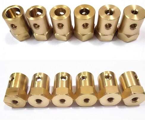 10pcs النحاس مسدس مقرن 3 مم 4 ملم 5 مم 6 مم 7 مم 8 مم محرك مرنة الإطارات مرنة الإطارات in Saudi Arabia