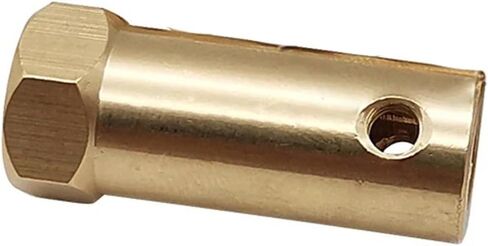 1pcs Rigid Hexagon Coupling 3mm 4mm 5mm 6mm 7mm 8mm Extended Copper Motor Shaft Connector Sleeve for Robot Smart Car(5mm) in Saudi Arabia