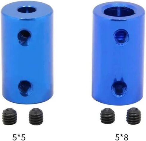 1pcs Aluminum Flexible Coupling Bore 5mm 6mm 8mm Blue Flexible Shaft Coupler Screw Stepper Motor Flexible Shaft Coupler(6mm x 8mm) in Saudi Arabia