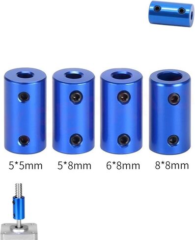 1PCS D14 L25 RIMID ROMID DOUPLER BORE 5X5MM 5X8MM 6X8MM 8X8MM ALUMINIM ALLOY REAVE 25 MM لمحرك السهول (6 مم × 8 مم) in Saudi Arabia