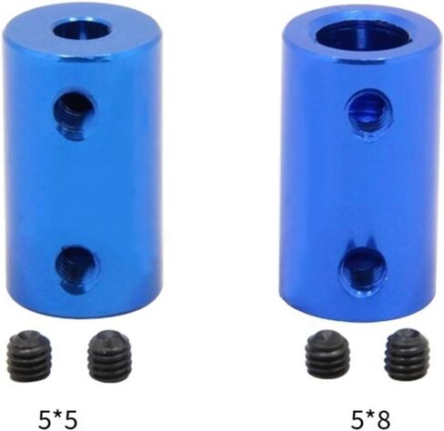 1PCS D14 L25 RIMID ROMID DOUPLER BORE 5X5MM 5X8MM 6X8MM 8X8MM ALUMINIM ALLOY REAVE 25 MM لمحرك السهول (6 مم × 8 مم) in Saudi Arabia