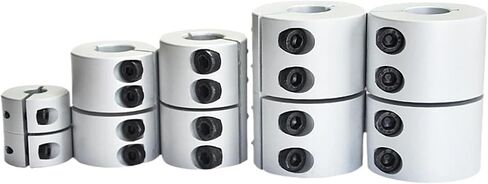 1pcs D40 L65 Aluminum Alloy Coupler 40mm Diameter 65mm Length Shaft Rigid Coupling Motor Clamping Large Torque Coupler(10x17mm) in Saudi Arabia