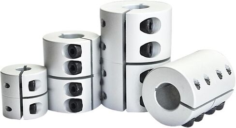 1pcs D40 L65 Aluminum Alloy Coupler 40mm Diameter 65mm Length Shaft Rigid Coupling Motor Clamping Large Torque Coupler(10x17mm) in Saudi Arabia