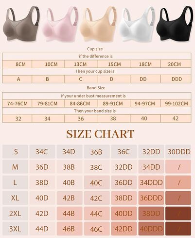 DOCUMO Seamless Bras for Women No Underwire Comfortable Push Up Wireless Bra Mesh Padded Back Smoothing Bra in Saudi Arabia