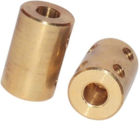 1pc Brass Motor Coupling Dia 14mm Length 22mm Bore Rigid Motor Shaft Coupler Connector(6 to 8mm) in Saudi Arabia