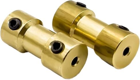 1pc D9 L20 النحاس النحاس الصارم مقرن لمحرك عمود طراز الطائرات (2.3 مم إلى 5 مم) in Saudi Arabia