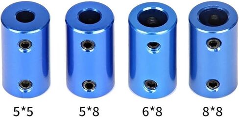 5pcs D14L25 Aluminum Shaft Coupler Bore 5x5mm 5x8mm 8x8mm Stepper Motor Coupling Blue Rigid Screw Flexible Coupler(5mm to 8mm) in Saudi Arabia