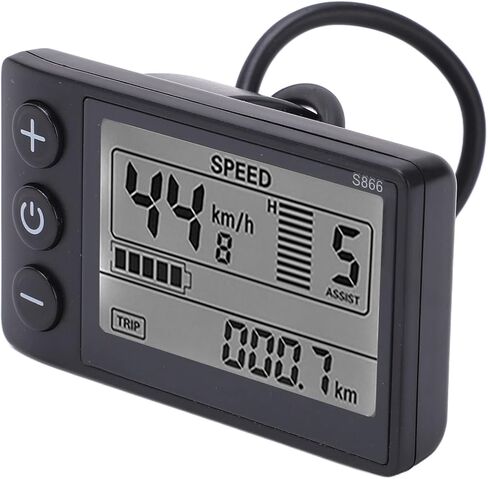 Electric LCD Display, S866 LCD Display LCD Display 24V 36V 48V Control Panel with Plug Motor Speed Controller Kit in Saudi Arabia