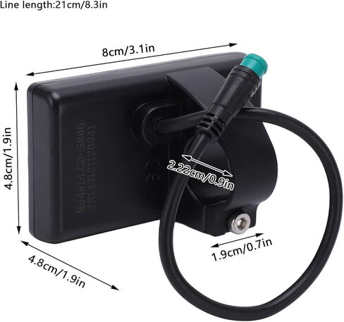 Electric LCD Display, S866 LCD Display LCD Display 24V 36V 48V Control Panel with Plug Motor Speed Controller Kit in Saudi Arabia