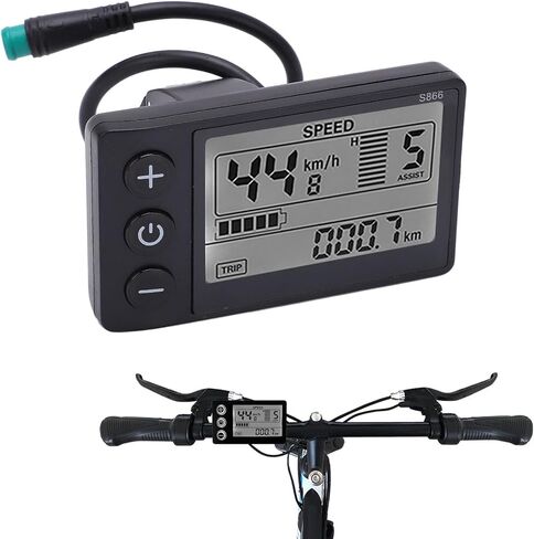 Electric LCD Display, S866 LCD Display LCD Display 24V 36V 48V Control Panel with Plug Motor Speed Controller Kit in Saudi Arabia