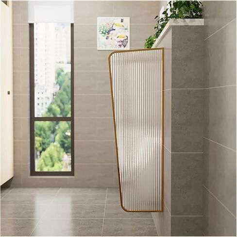 Gold Waterproof Urinal Heavy Duty WallMount Glass Partition Baffle with Complete Kits for Bathrooms Schools Shopping Malls55in/140cm Size in Saudi Arabia