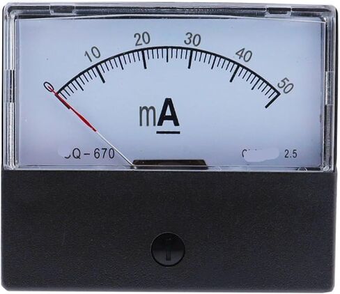 1 Piece Ammeter CQ-670 DC 0-1000MA Rectangular(DC 1000MA) in Saudi Arabia