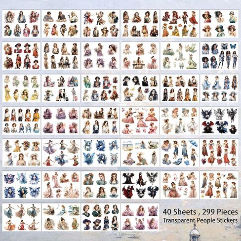 31 Sheets 300 Pcs Romance Book Stickers for Kindle, Holographic Aesthetic Cute Bookish Funny Sticker Book for Laptops Water Bottles Journal Scrapbook DIY Art Crafts in Saudi Arabia