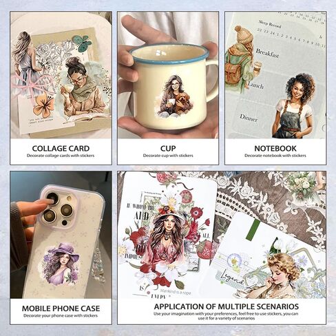 31 Sheets 300 Pcs Romance Book Stickers for Kindle, Holographic Aesthetic Cute Bookish Funny Sticker Book for Laptops Water Bottles Journal Scrapbook DIY Art Crafts in Saudi Arabia
