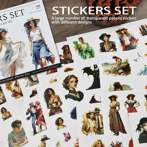 31 Sheets 300 Pcs Romance Book Stickers for Kindle, Holographic Aesthetic Cute Bookish Funny Sticker Book for Laptops Water Bottles Journal Scrapbook DIY Art Crafts in Saudi Arabia
