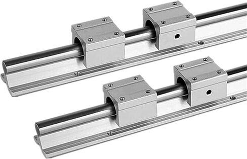 Professional 2PCS SBR25 300 400 500 600 800 1000 1200 1500mm دليل خطية RAIL OD 25MM 4PCS SBR25UU كتل الخطية لأجزاء CNC (300 مم) in Saudi Arabia