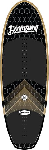 Doomswell Lithium Wakesurf Board-5'2 "Beginner Wake Surf Board للمبتدئين ولوحة Wakesurf الثابتة والأكبر لسهولة Wakesurfing ، وإعداد Tri-Fin ، والأنف المستدير ، ويدعم ما يصل إلى 240 رطلاً in Saudi Arabia