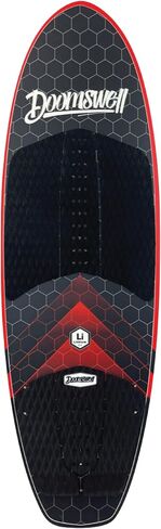 Doomswell Lithium Wakesurf Board-5'2 "Beginner Wake Surf Board للمبتدئين ولوحة Wakesurf الثابتة والأكبر لسهولة Wakesurfing ، وإعداد Tri-Fin ، والأنف المستدير ، ويدعم ما يصل إلى 240 رطلاً in Saudi Arabia