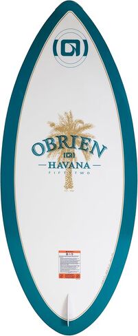 لوحة O'Brien Havana Wakesurf-لوحة على طراز Skim عالي الأداء مع قاعدة TPU Skinned-مثالية للحيل ، و ollies و shuvits-خفيفة الوزن ، ودائم وممتع in Saudi Arabia
