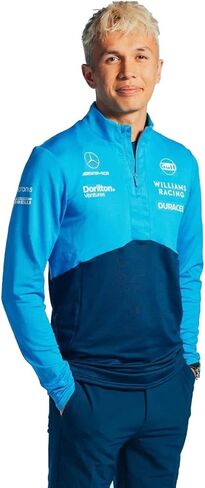 Umbro x Williams Racing Team Quarterzip Men's Performance Mid Layer Top Jacket, Peacoat/Diva Blue in Saudi Arabia