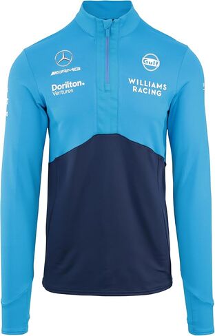 Umbro x Williams Racing Team Quarterzip Men's Performance Mid Layer Top Jacket, Peacoat/Diva Blue in Saudi Arabia